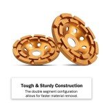 KSEIBI 9" Diamond Grinding Wheel for Angle Grinders