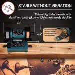 Mini Bench Grinder with Variable Speed for Polishing