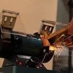 Mini Bench Grinder with Variable Speed for Polishing