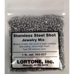 Lortone 1 lb Stainless Steel Shot Mix for Tumbling