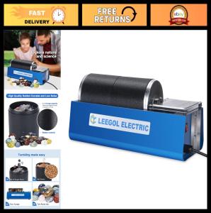 6LB Electric Rock Tumbler Double Drum Polisher