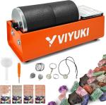 2025 Professional Rock Tumbler Kit - Double Drum 6LB Lapidary Polisher for... 
