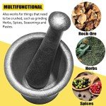 Large Steel Mortar and Pestle Set