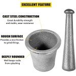 Large Steel Mortar and Pestle Set