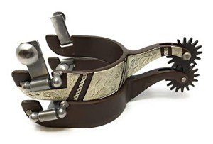 AJ Tack Antique Brown Rock Grinder Show Spurs