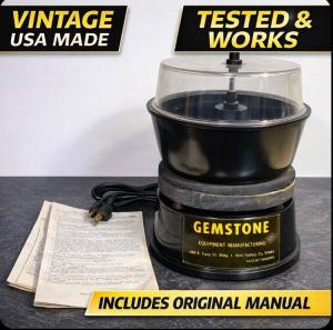 Vibratory Rock Tumbler for Gem Polishing