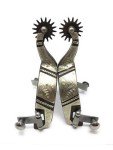 AJ Tack Antique Brown Rock Grinder Show Spurs