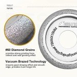 SHDIATOOL 2pc 7.6cm Diamond Grinding Wheels