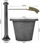 Durable Iron Rock Grinder and Pestle Set