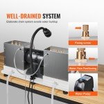 VEVOR 6" Rock Grinder and Polisher Machine