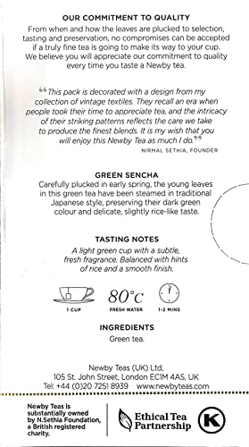Newby Teas Green Sencha Tea Bags (25 count)