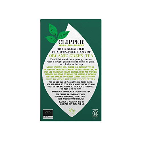 Clipper Organic Green Tea Bags | Box of 40