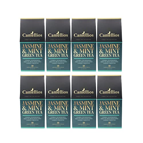 Jasmine Mint Green Tea: 120 Pyramid Tea Bags, 8-Pack