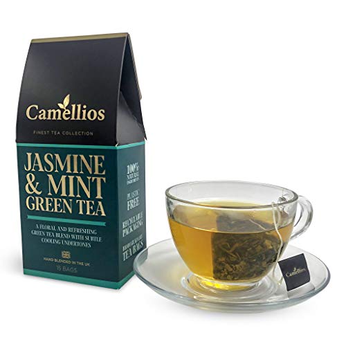 Jasmine Mint Green Tea: 120 Pyramid Tea Bags, 8-Pack
