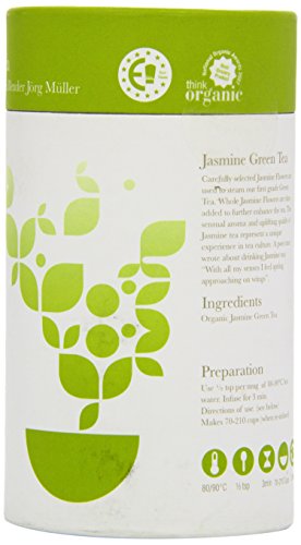 Solaris Tea Organic Jasmine Green Loose Leaf Tea 100g