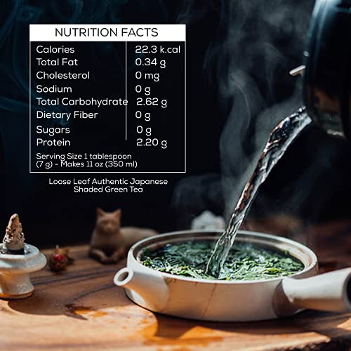 Gyokuro Japanese Green Tea - High Caffeine, Antioxidant-Rich (3.5oz)