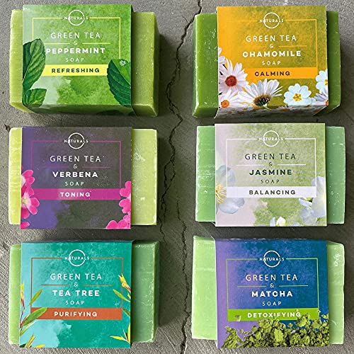 Green Tea Herbal Bar Soap Collection - Vegan & Organic
