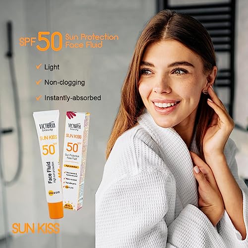 Victoria Beauty Sun Kiss SPF 50 Green Tea Facial Sunscreen