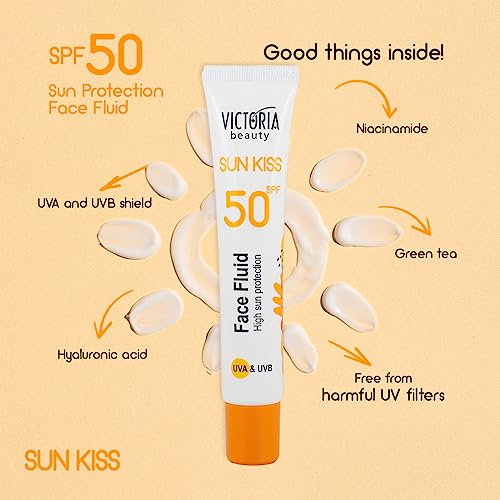 Victoria Beauty Sun Kiss SPF 50 Green Tea Facial Sunscreen