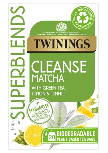 Twinings Superblends Cleanse Green Tea - Matcha, Lemon & Fennel