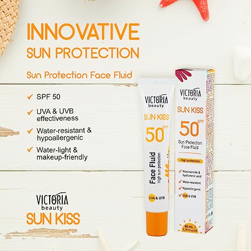 Victoria Beauty Sun Kiss SPF 50 Green Tea Facial Sunscreen
