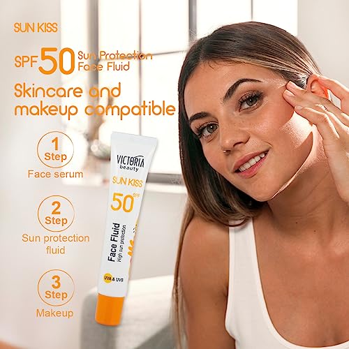 Victoria Beauty Sun Kiss SPF 50 Green Tea Facial Sunscreen