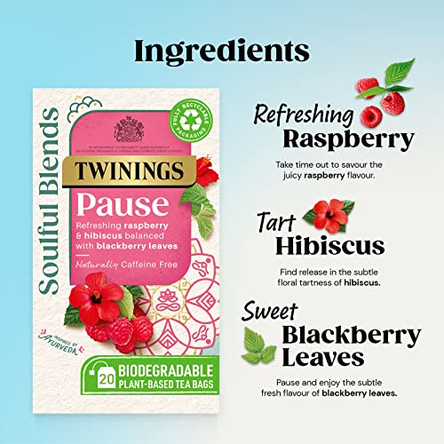Twinings Soulful Blends Raspberry Hibiscus Tea - 20 Bags