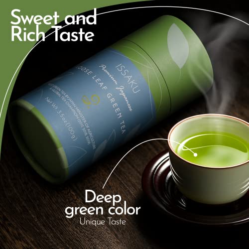 Premium Issaku Japanese Green Tea - Vegan & All-Natural