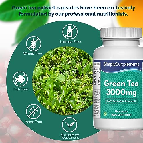 UK Made Green Tea Extract - 3000mg | 180 Caps