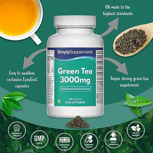 UK Made Green Tea Extract - 3000mg | 180 Caps