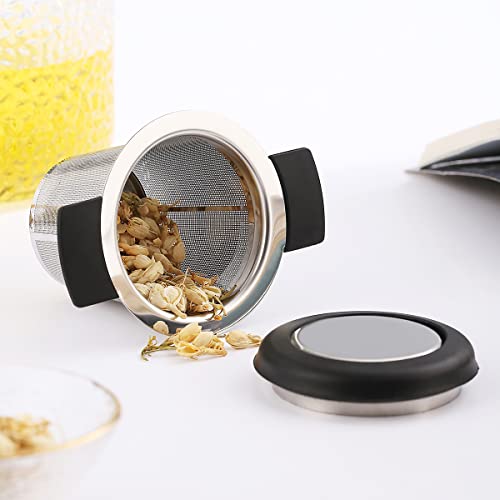 Stainless Steel Tea Infuser - Large Capacity & Double Handles