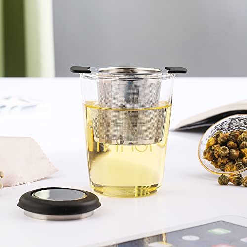 Stainless Steel Tea Infuser - Large Capacity & Double Handles