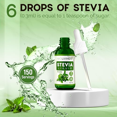 NKD Living Pure Green Tea Stevia Drops 50ml