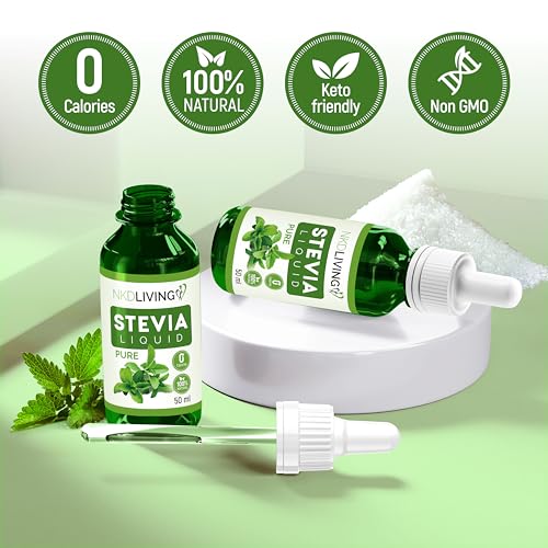 NKD Living Pure Green Tea Stevia Drops 50ml