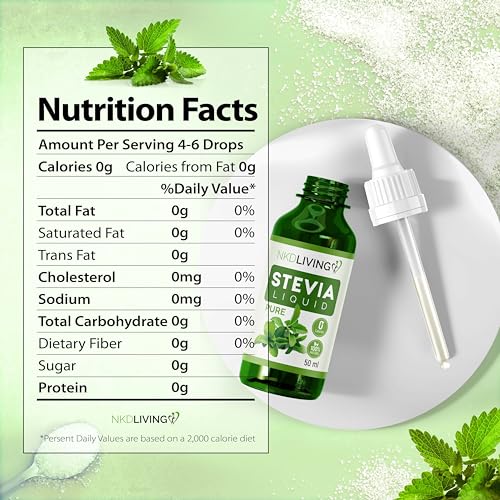 NKD Living Pure Green Tea Stevia Drops 50ml