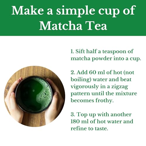 Premium Grade Japanese Matcha Green Tea Powder, 50g