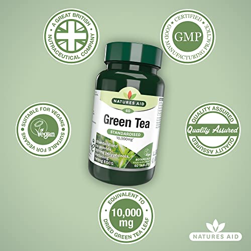10,000mg Green Tea Tablets - 60 Pack