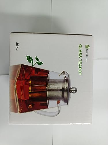 PluieSoleil Glass Teapot - 350ML - Stainless Steel Infuser
