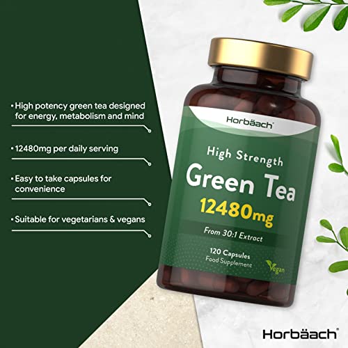 High Strength Green Tea Capsules | 12480mg | Vegan