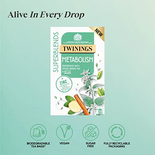 Twinings Metabolism Boosting Green Tea - 80 Biodegradable Bags