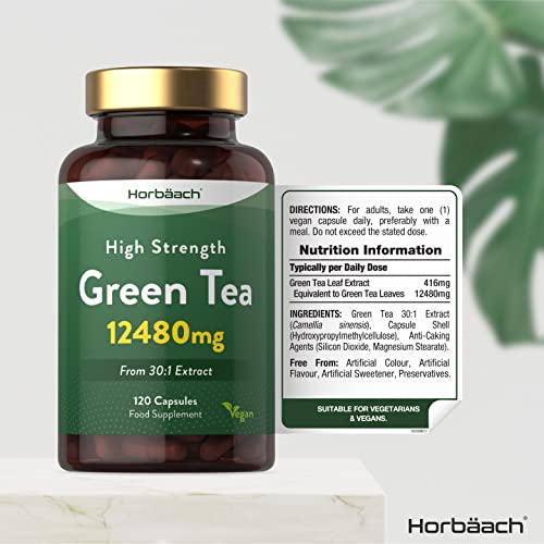 High Strength Green Tea Capsules | 12480mg | Vegan