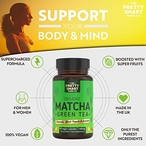 Organic Matcha Green Tea Capsules - Enhanced Complex