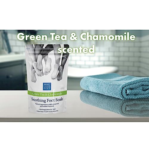 Green Tea & Chamomile Foot Soak for Soothing Feet