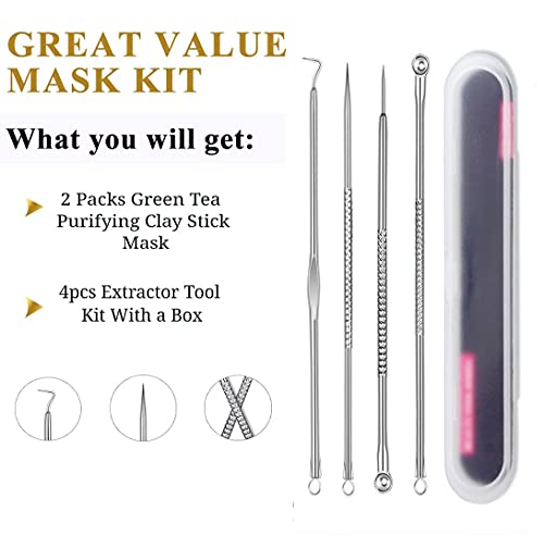 Green Tea Purifying Clay Stick Mask - 2 Pack