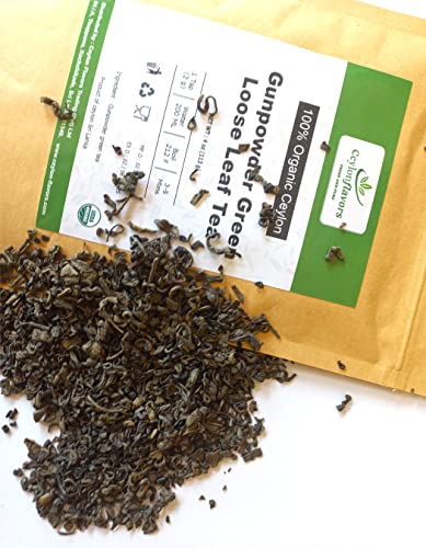 Organic Ceylon Gunpowder Green Tea - 4oz/113g