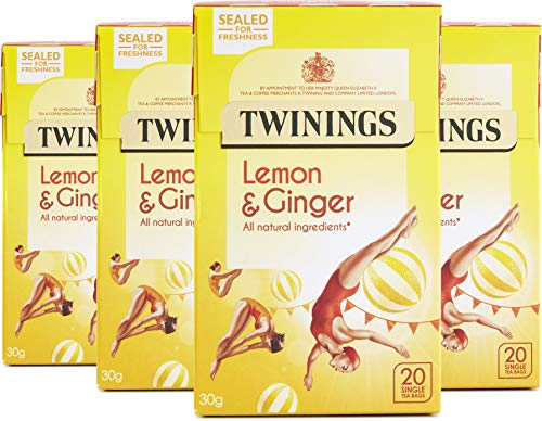 Twinings Lemon Ginger Tea Bags - 80 (4x20)