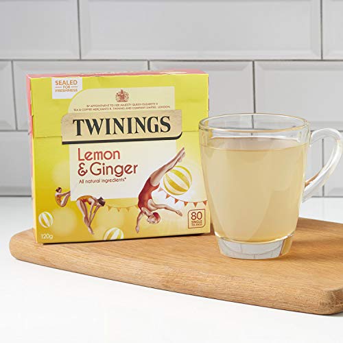 Twinings Lemon Ginger Tea Bags - 80 (4x20)