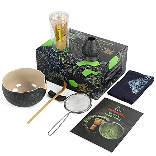 7pc Japanese Tea Set with Matcha Whisk and Bowl