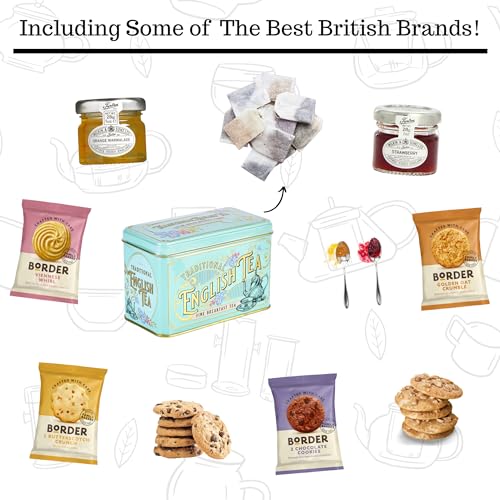 Luxury Green Tea Gift Set: British Delights with Snacks