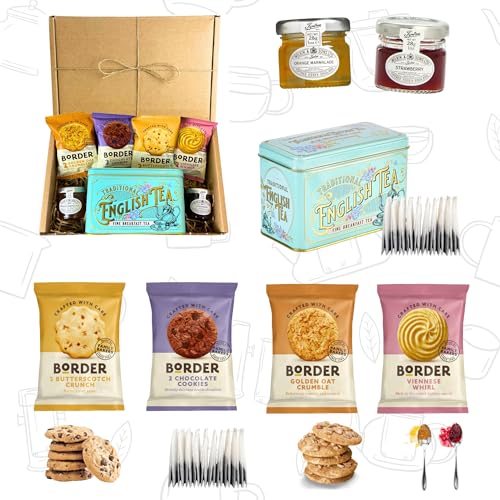 Luxury Green Tea Gift Set: British Delights with Snacks